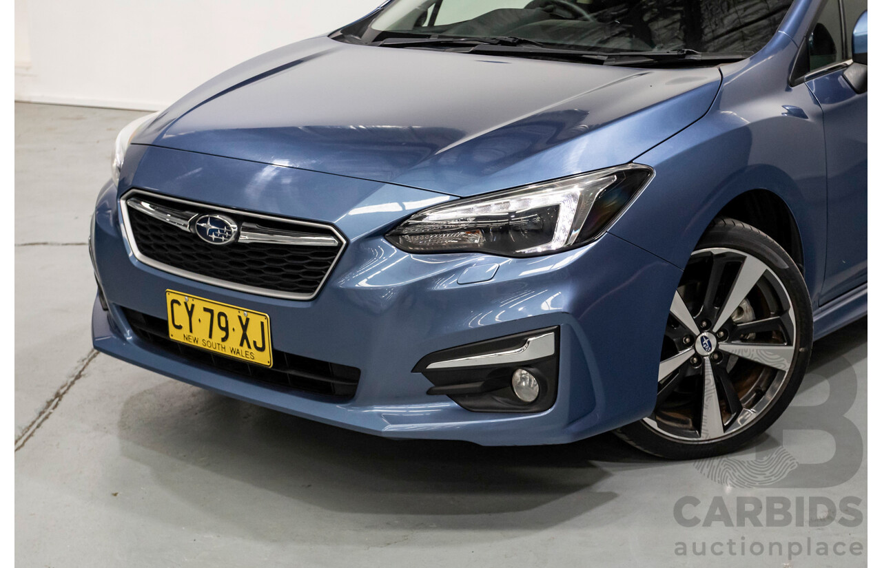10/2017 Subaru Impreza 2.0i-S (AWD) MY18 5d Hatchback Quartz Blue Pearl 2.0L