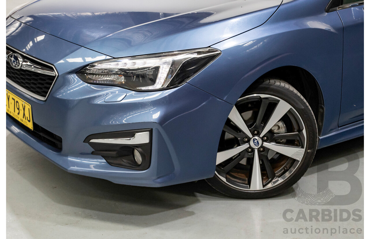 10/2017 Subaru Impreza 2.0i-S (AWD) MY18 5d Hatchback Quartz Blue Pearl 2.0L