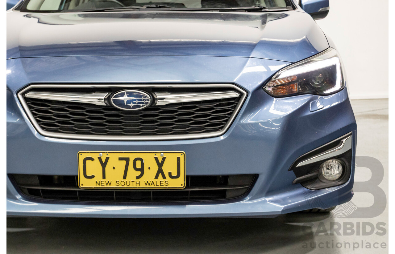 10/2017 Subaru Impreza 2.0i-S (AWD) MY18 5d Hatchback Quartz Blue Pearl 2.0L