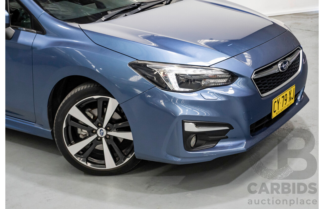 10/2017 Subaru Impreza 2.0i-S (AWD) MY18 5d Hatchback Quartz Blue Pearl 2.0L