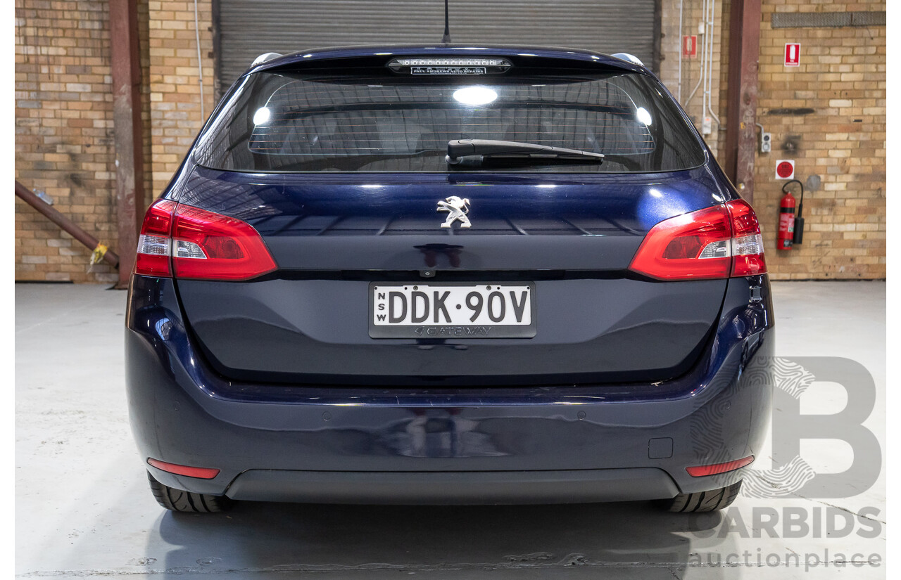 02/2015 Peugeot 308 Touring Allure T9 4d Wagon Blue Turbo 1.6L