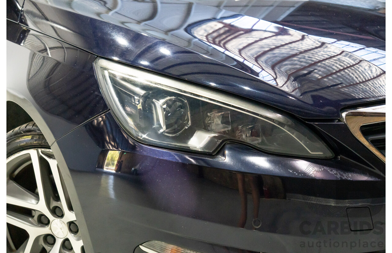02/2015 Peugeot 308 Touring Allure T9 4d Wagon Blue Turbo 1.6L