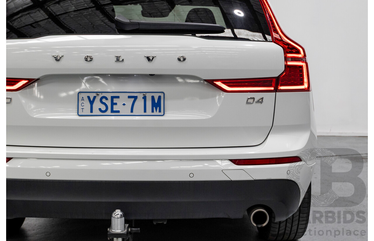 10/2018 Volvo XC60 D4 Momentum (AWD) 246 MY19 4d Wagon Ice White Twin Turbo Diesel 2.0L