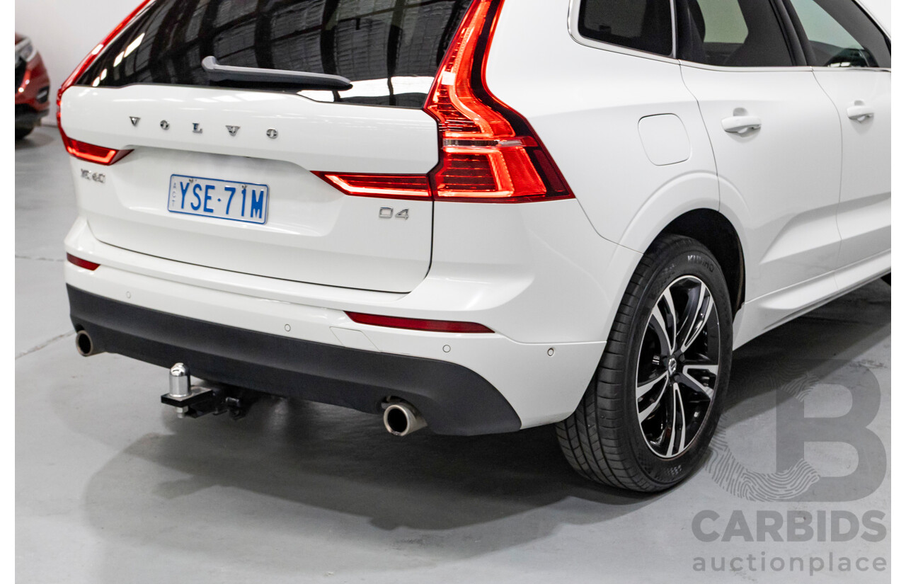 10/2018 Volvo XC60 D4 Momentum (AWD) 246 MY19 4d Wagon Ice White Twin Turbo Diesel 2.0L