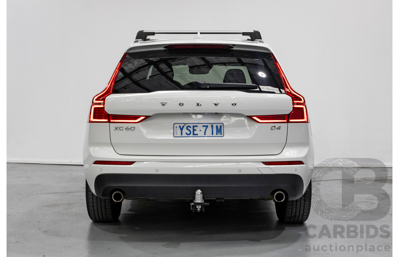 10/2018 Volvo XC60 D4 Momentum (AWD) 246 MY19 4d Wagon Ice White Twin Turbo Diesel 2.0L