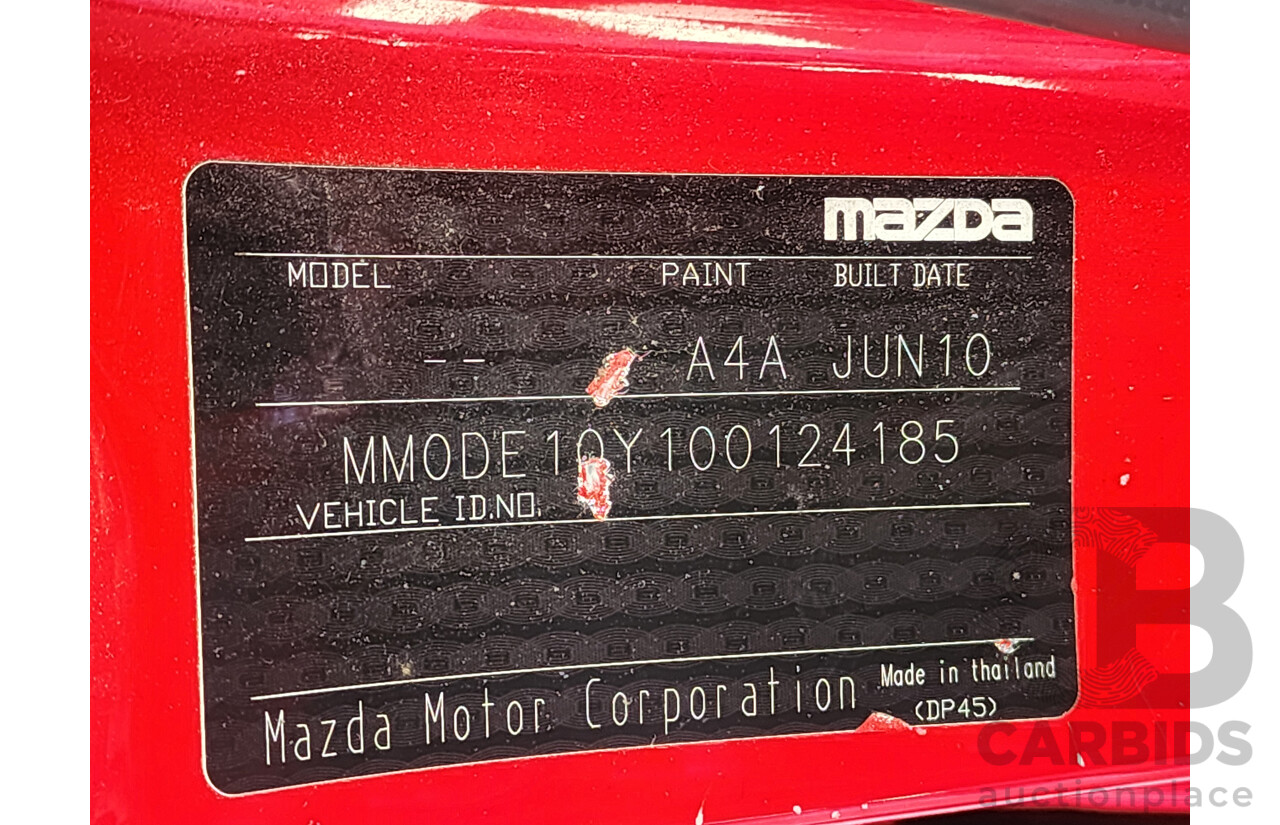 06/2010 Mazda Mazda2 MAXX DE 5d Hatchback Red 1.5L
