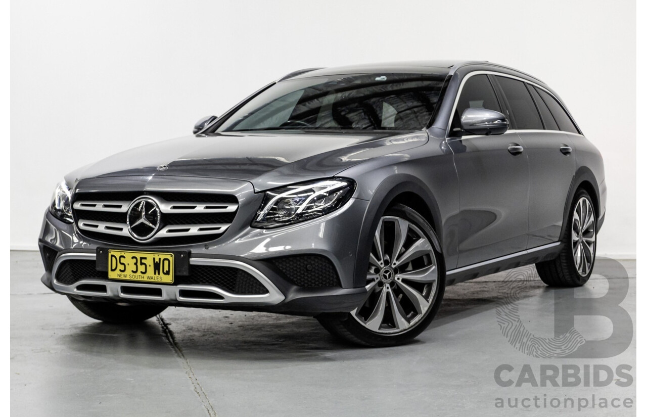 10/2017 Mercedes Benz E220d All Terrain (AWD) 213 MY18 4d Estate Selenite Grey Metallic Turbo Diesel 2.0L