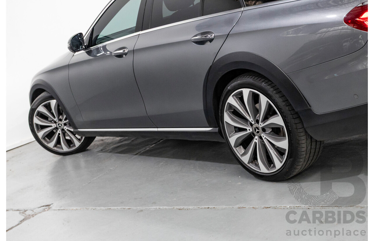 10/2017 Mercedes Benz E220d All Terrain (AWD) 213 MY18 4d Estate Selenite Grey Metallic Turbo Diesel 2.0L