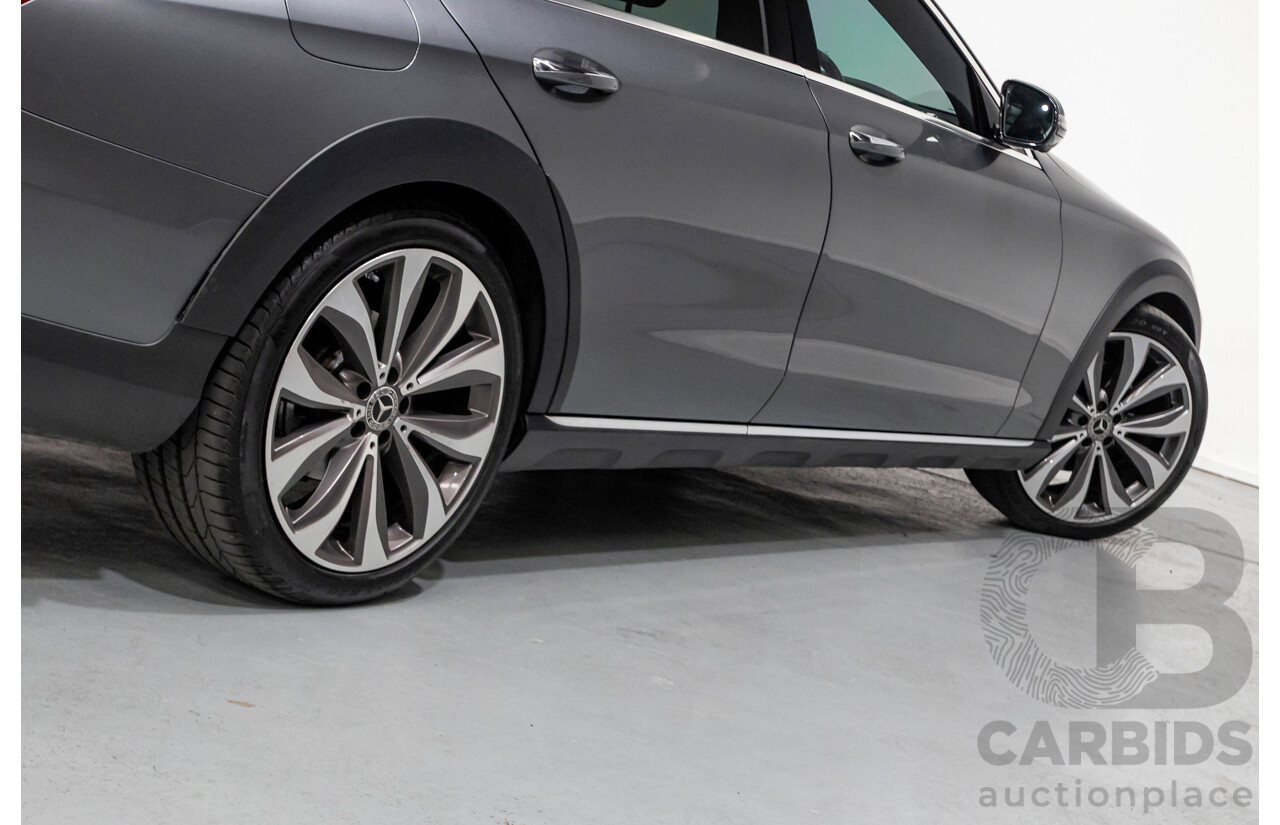 10/2017 Mercedes Benz E220d All Terrain (AWD) 213 MY18 4d Estate Selenite Grey Metallic Turbo Diesel 2.0L