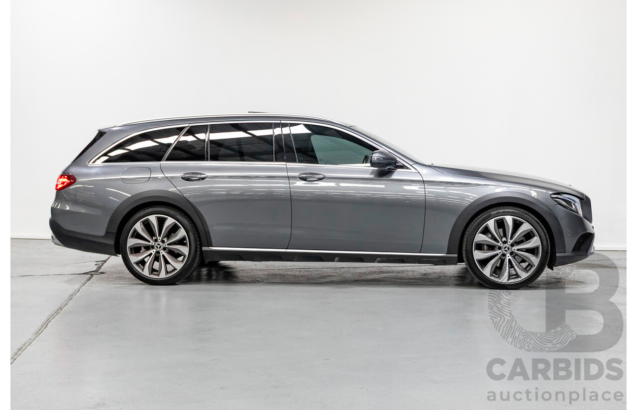 10/2017 Mercedes Benz E220d All Terrain (AWD) 213 MY18 4d Estate Selenite Grey Metallic Turbo Diesel 2.0L