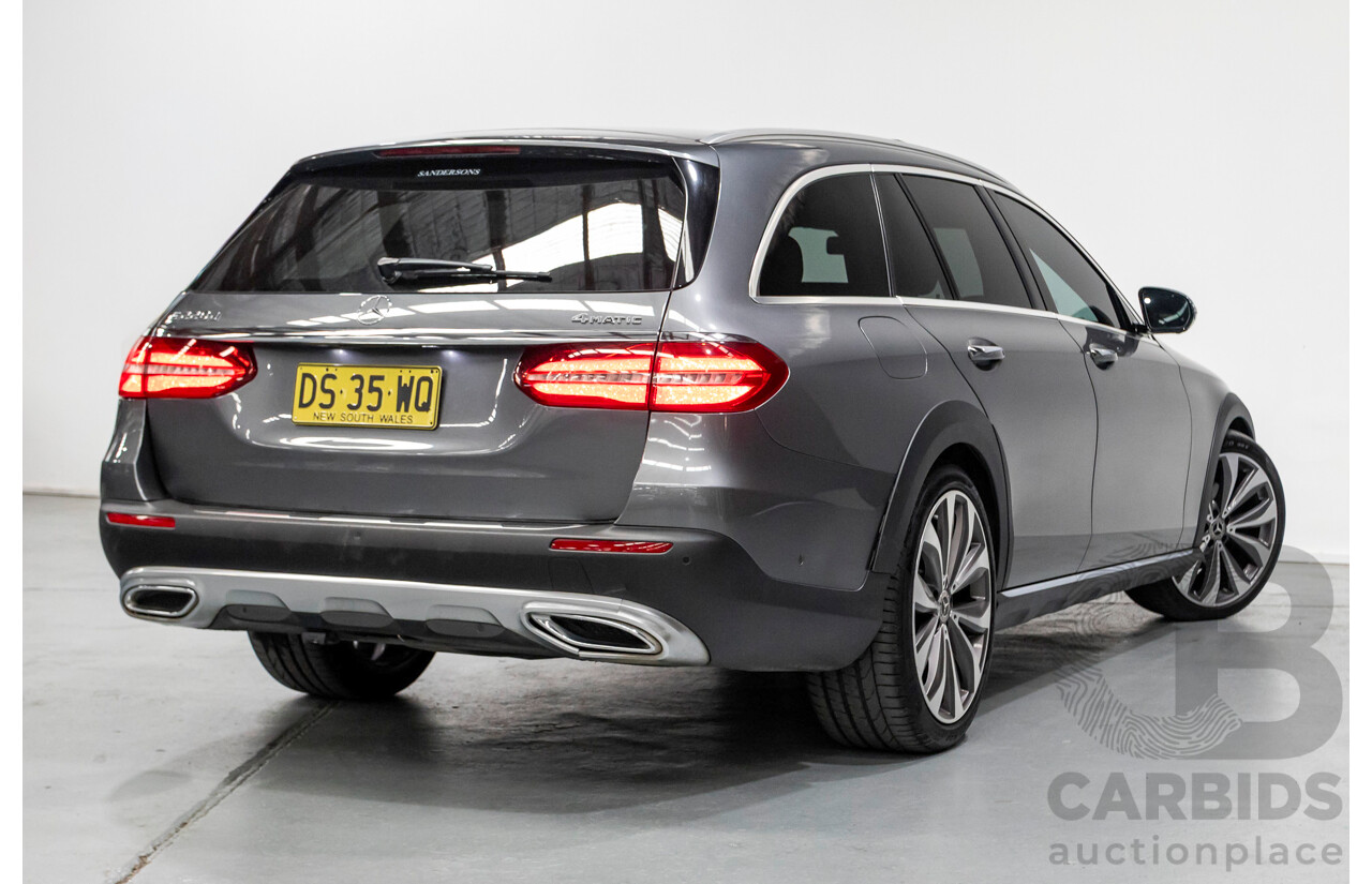 10/2017 Mercedes Benz E220d All Terrain (AWD) 213 MY18 4d Estate Selenite Grey Metallic Turbo Diesel 2.0L