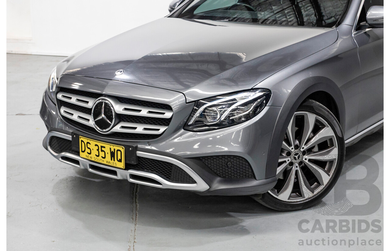 10/2017 Mercedes Benz E220d All Terrain (AWD) 213 MY18 4d Estate Selenite Grey Metallic Turbo Diesel 2.0L