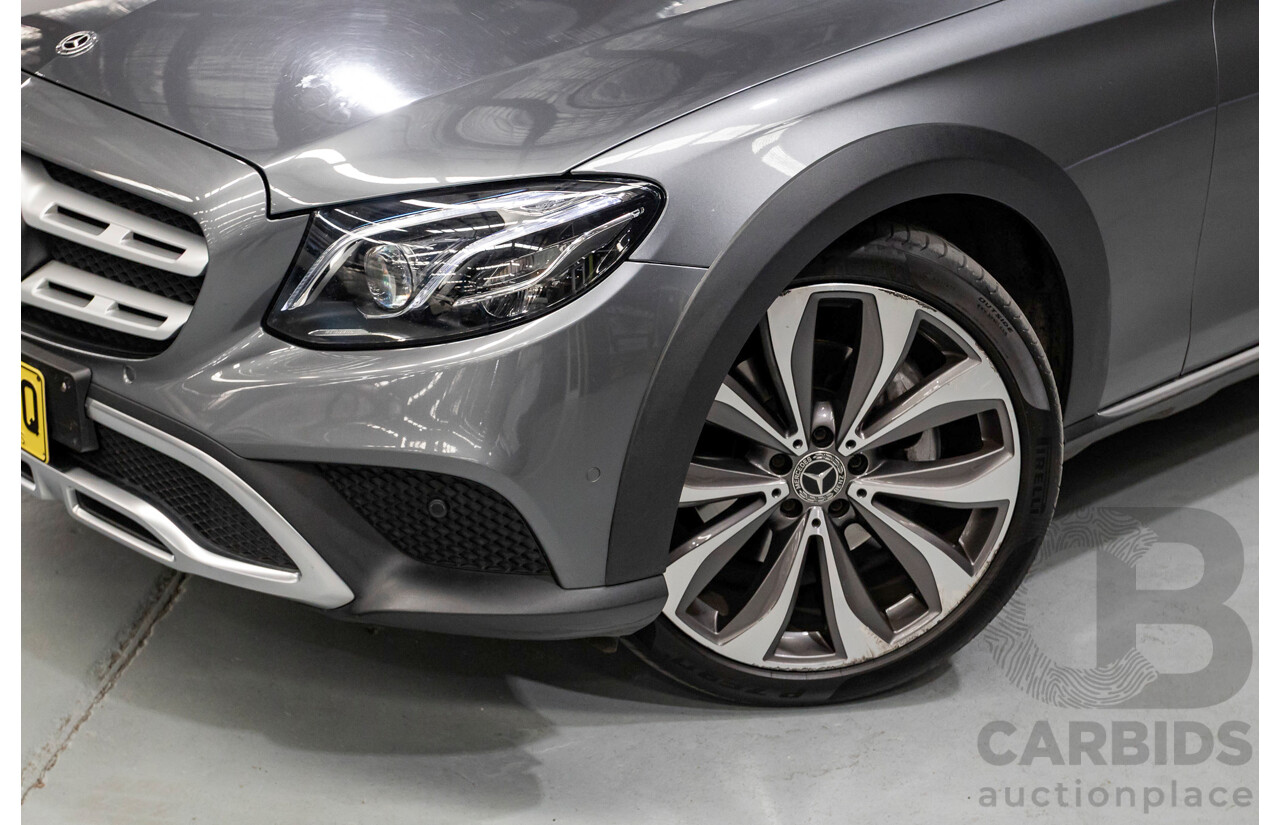 10/2017 Mercedes Benz E220d All Terrain (AWD) 213 MY18 4d Estate Selenite Grey Metallic Turbo Diesel 2.0L