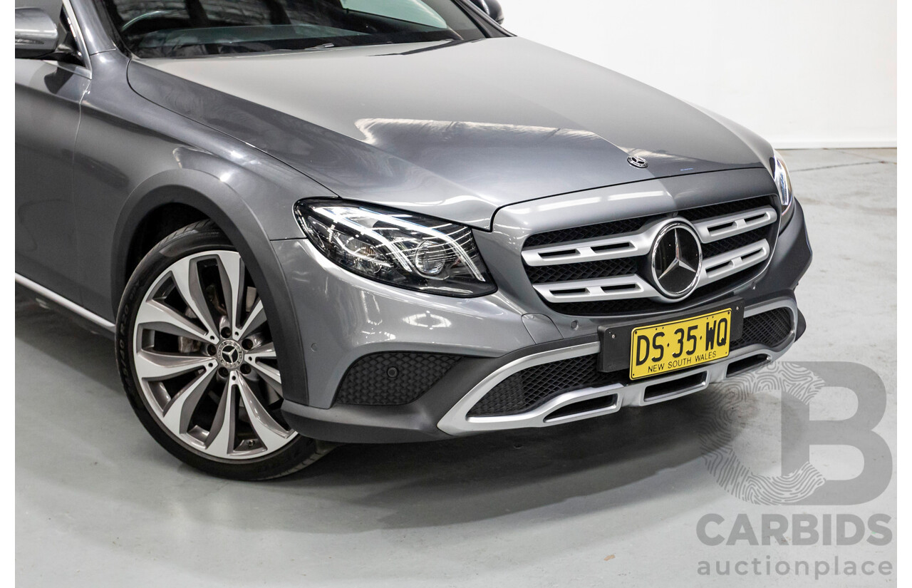 10/2017 Mercedes Benz E220d All Terrain (AWD) 213 MY18 4d Estate Selenite Grey Metallic Turbo Diesel 2.0L