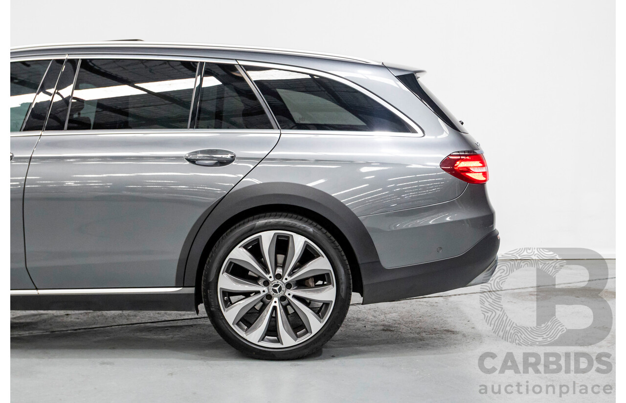 10/2017 Mercedes Benz E220d All Terrain (AWD) 213 MY18 4d Estate Selenite Grey Metallic Turbo Diesel 2.0L