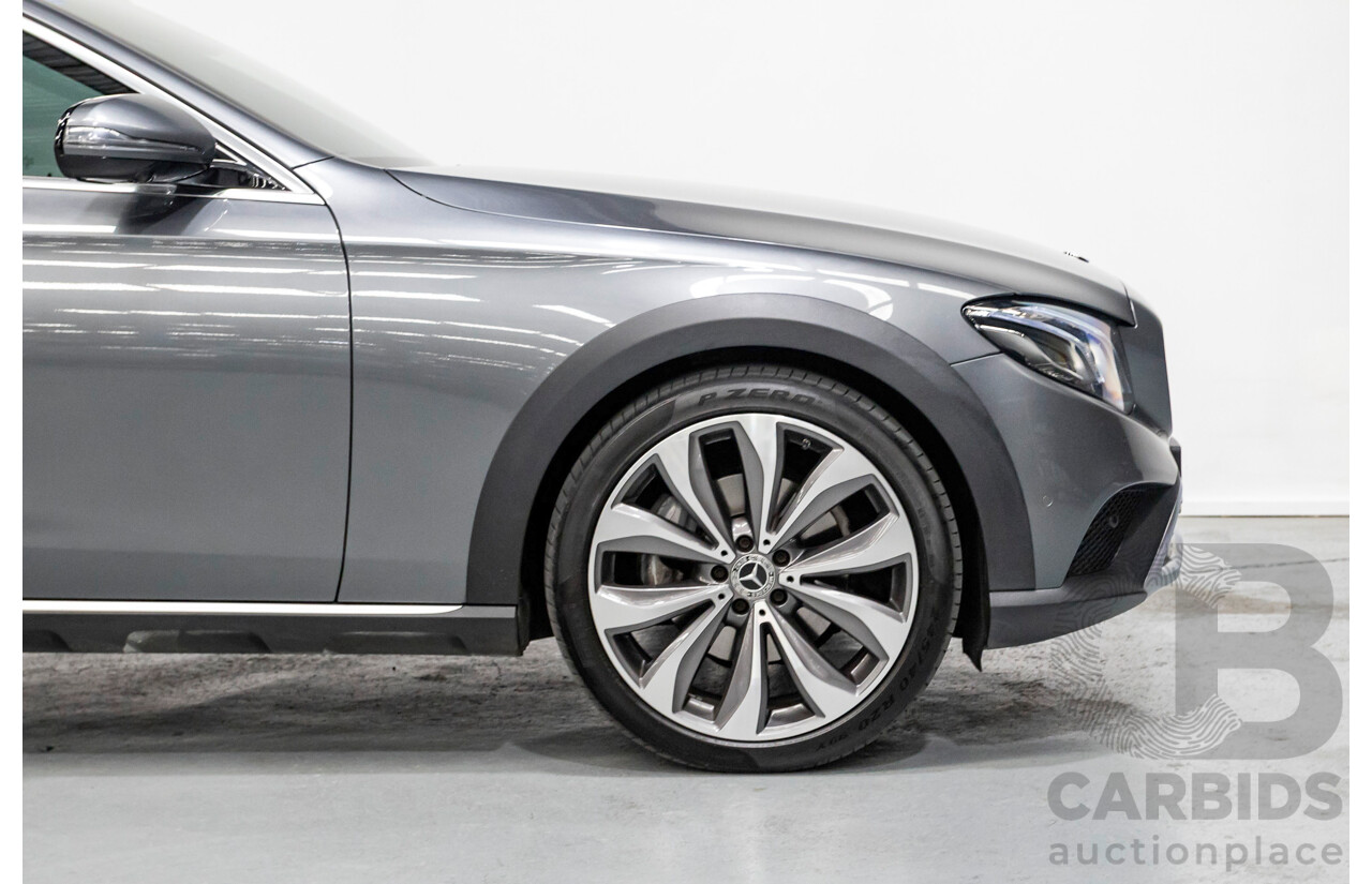 10/2017 Mercedes Benz E220d All Terrain (AWD) 213 MY18 4d Estate Selenite Grey Metallic Turbo Diesel 2.0L