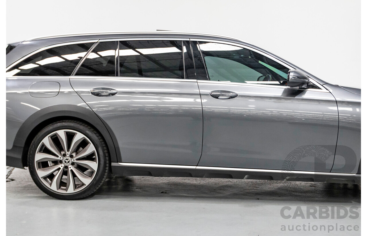 10/2017 Mercedes Benz E220d All Terrain (AWD) 213 MY18 4d Estate Selenite Grey Metallic Turbo Diesel 2.0L
