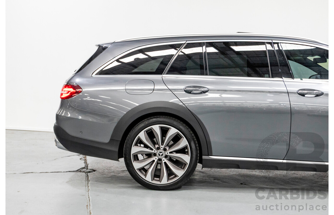 10/2017 Mercedes Benz E220d All Terrain (AWD) 213 MY18 4d Estate Selenite Grey Metallic Turbo Diesel 2.0L