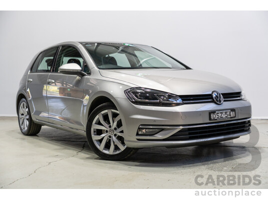 11/2017 Volkswagen Golf 110 TSI Highline AU MY18 5d Hatchback Tungsten Silver Metallic Turbo 1.4L