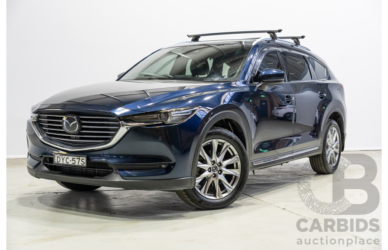 09/2018 Mazda Cx-8 ASAKI (AWD) KG MY18 4d Wagon Blue 2.2L 7 Seats