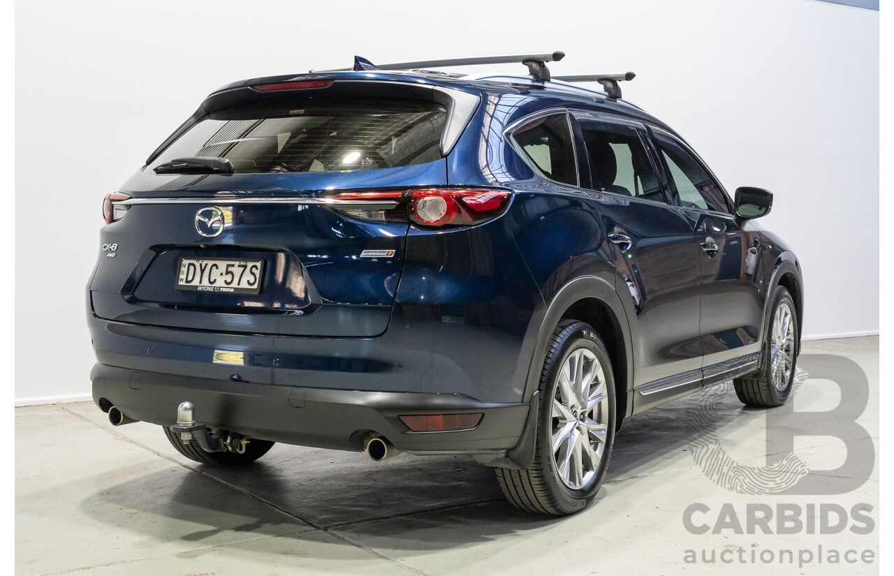 09/2018 Mazda Cx-8 ASAKI (AWD) KG MY18 4d Wagon Blue 2.2L 7 Seats