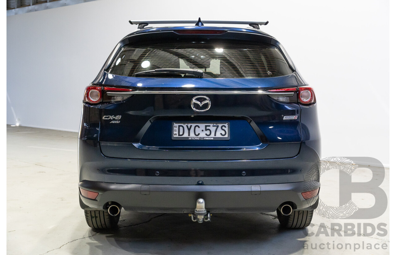 09/2018 Mazda Cx-8 ASAKI (AWD) KG MY18 4d Wagon Blue 2.2L 7 Seats