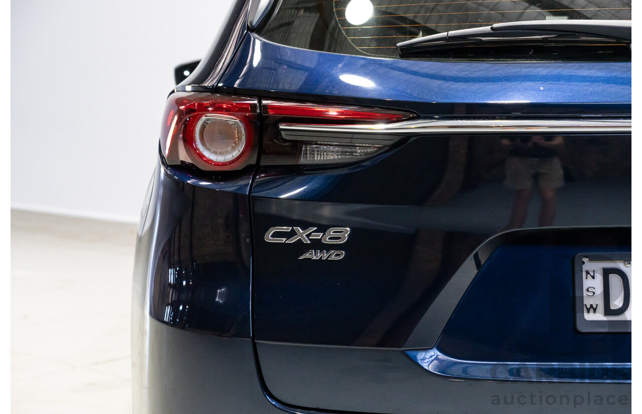 09/2018 Mazda Cx-8 ASAKI (AWD) KG MY18 4d Wagon Blue 2.2L 7 Seats