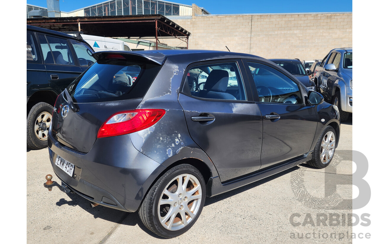 10/2008 Mazda Mazda2 Genki DE 5d Hatchback Grey 1.5L