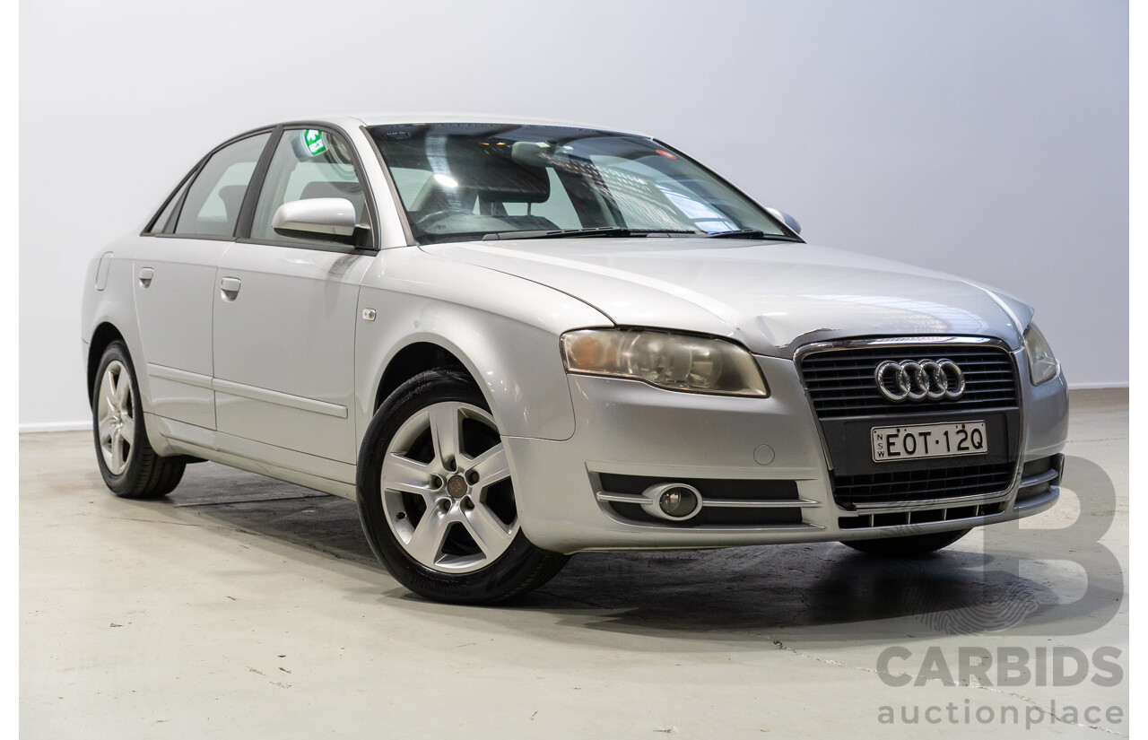 10/2006 Audi A4 2.0 B7 4d Sedan Silver 2.0L