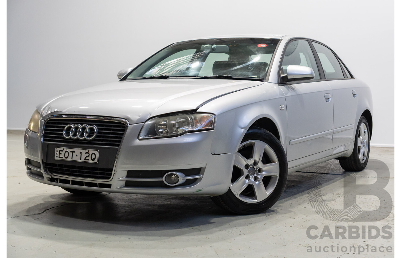 10/2006 Audi A4 2.0 B7 4d Sedan Silver 2.0L