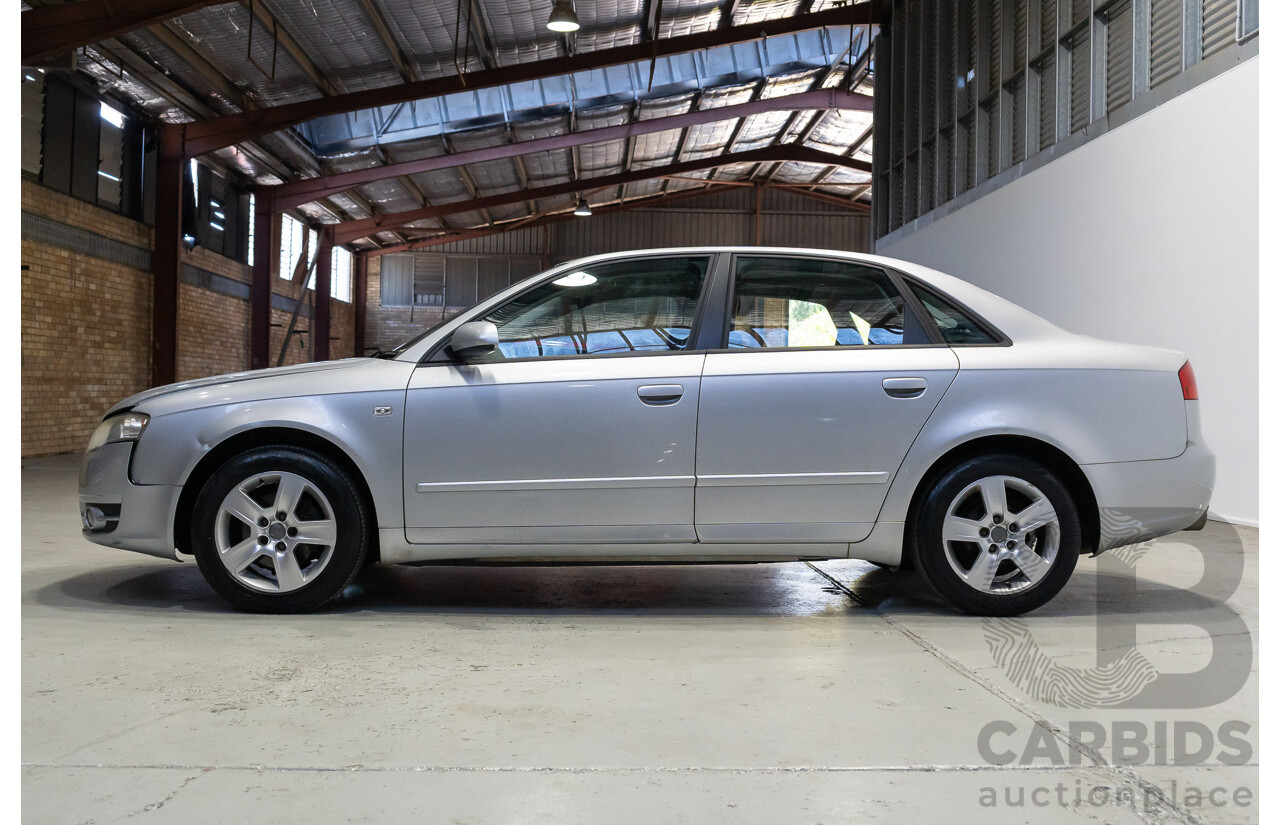 10/2006 Audi A4 2.0 B7 4d Sedan Silver 2.0L