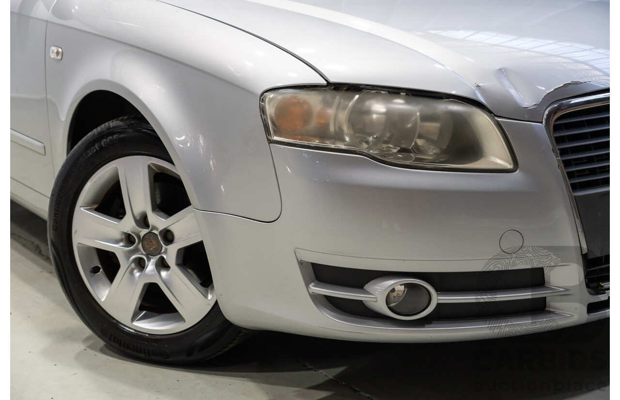 10/2006 Audi A4 2.0 B7 4d Sedan Silver 2.0L