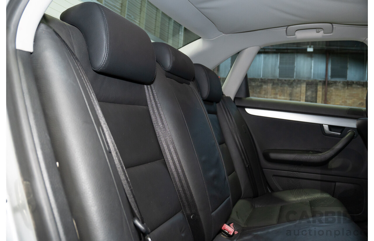 10/2006 Audi A4 2.0 B7 4d Sedan Silver 2.0L