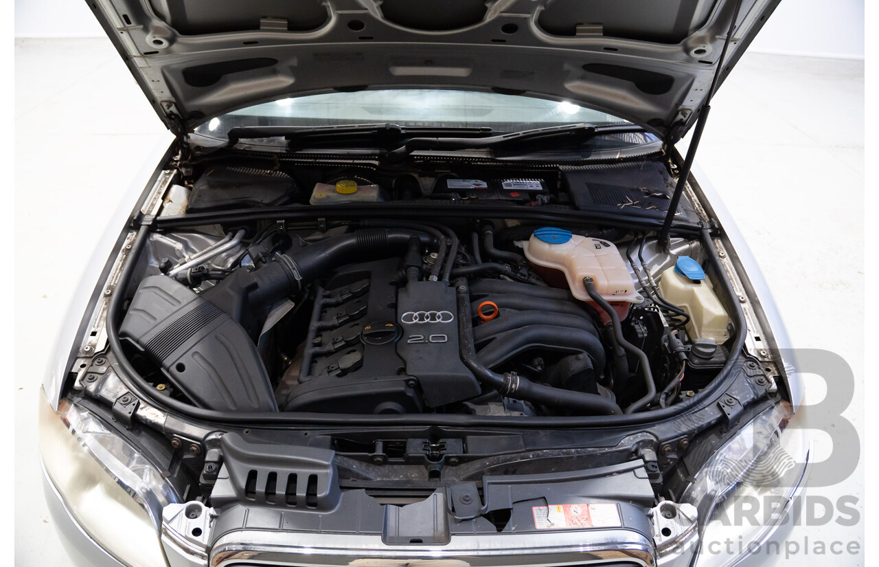 10/2006 Audi A4 2.0 B7 4d Sedan Silver 2.0L