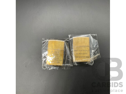 Vietnam War-era Zippo Lighter-Lot of 2