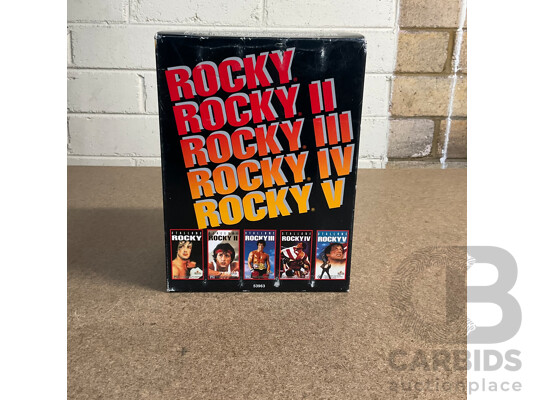 Vintage 5-Tape VHS Box Set - ROCKY Collection