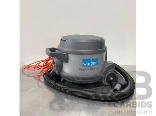 SAUBER Commercial PowerProf SCP-9000 Cannister Vaccum Cleaner with Spare Dust Bags & Cleaning Attachments
