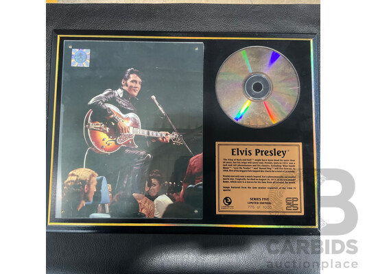 Limited-Edition ELVIS PRESLEY Framed Memorabilia Display (Series 5: 775 of 1000)