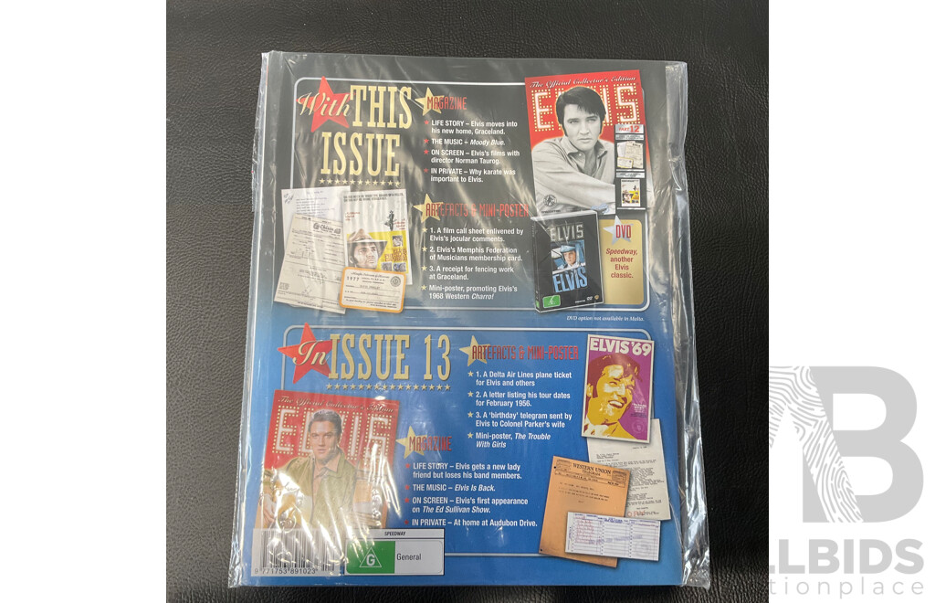 the Official Collector's Edition ELVIS PRESLEY Magazine Collection in Presentation Box