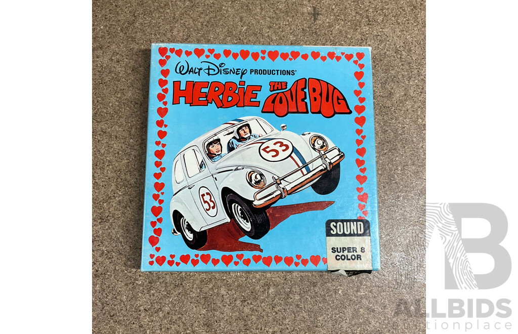 Vintage Walt Disney Super 8 Home Movie Film Boxes - LOT of 4
