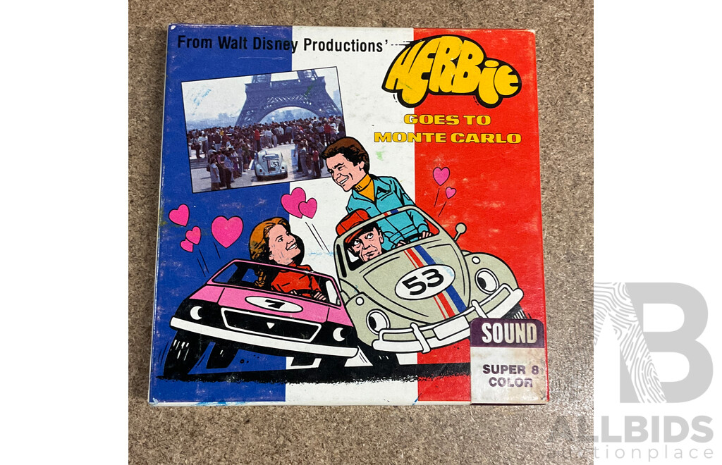 Vintage Walt Disney Super 8 Home Movie Film Boxes - LOT of 4