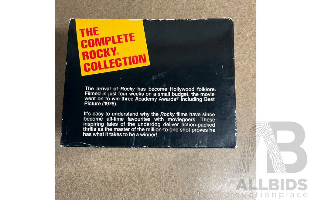 Vintage 5-Tape VHS Box Set - ROCKY Collection
