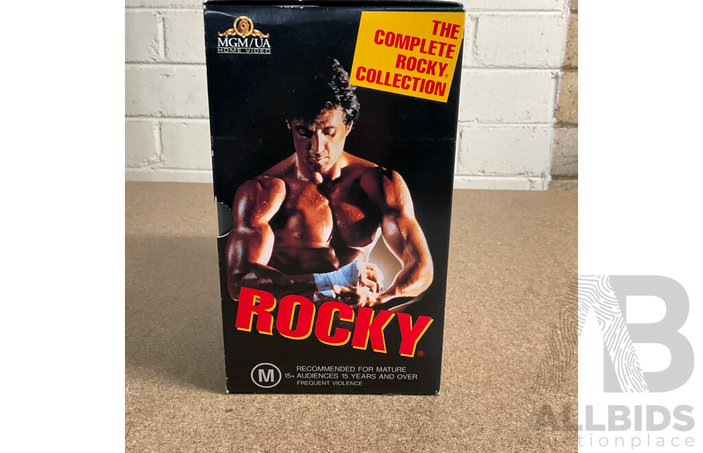 Vintage 5-Tape VHS Box Set - ROCKY Collection
