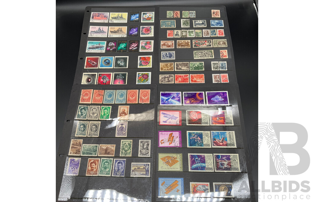 Large Collection of Vintage and Mixed International Postage Stamps