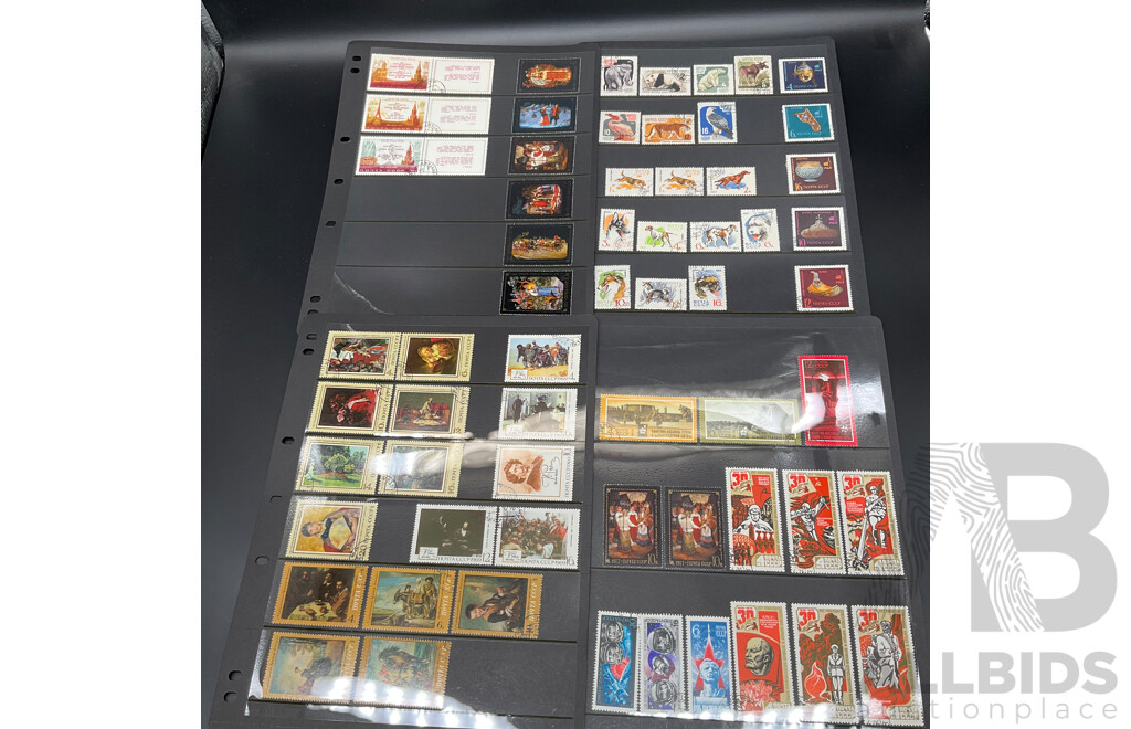 Large Collection of Vintage and Mixed International Postage Stamps
