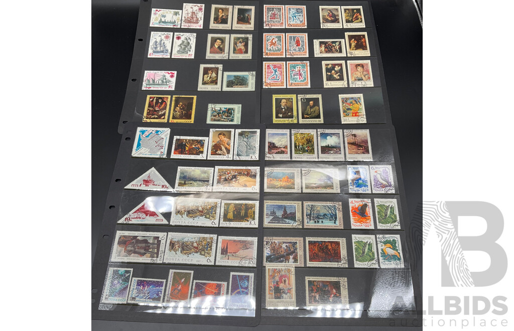 Large Collection of Vintage and Mixed International Postage Stamps