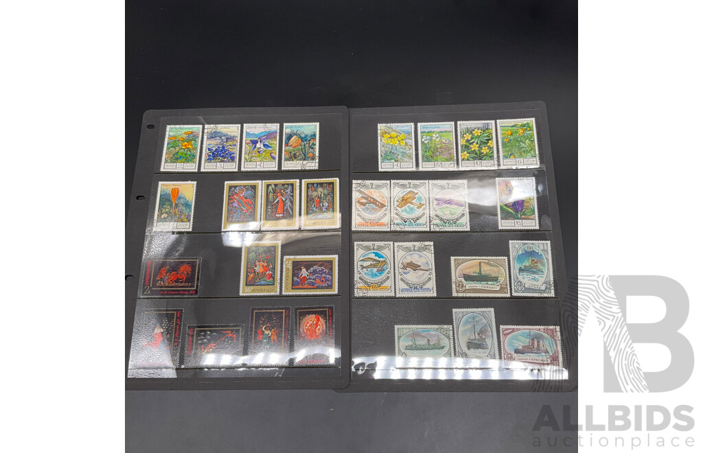 Large Collection of Vintage and Mixed International Postage Stamps