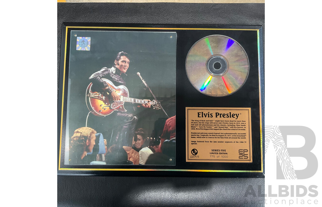 Limited-Edition ELVIS PRESLEY Framed Memorabilia Display (Series 5: 775 of 1000)