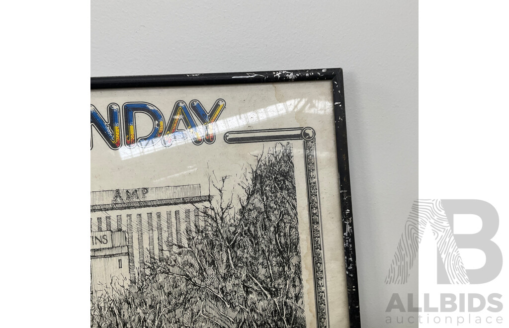Adelaide... One Quiet Sunday Framed 