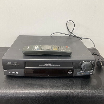 Samsung SV-A40B VCR VHS Player and Recorder Featuring Diamond Head Technology